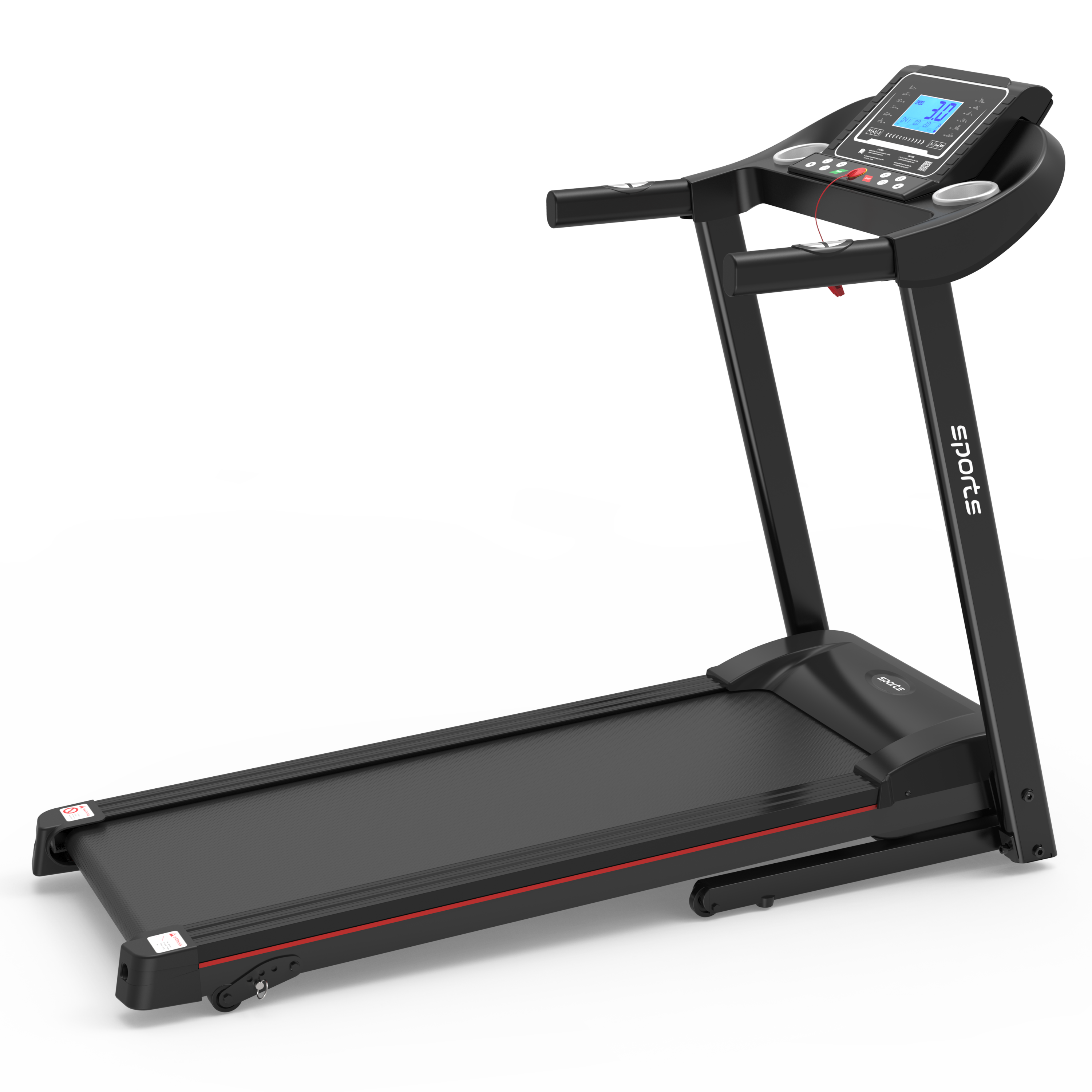 Fitshow App Home Foldable Treadmill with Incline, Folding Treadmill for Home Workout, Electric Walking Running Treadmill Machine 5" LCD Screen 250 LB Capacity Bluetooth Music