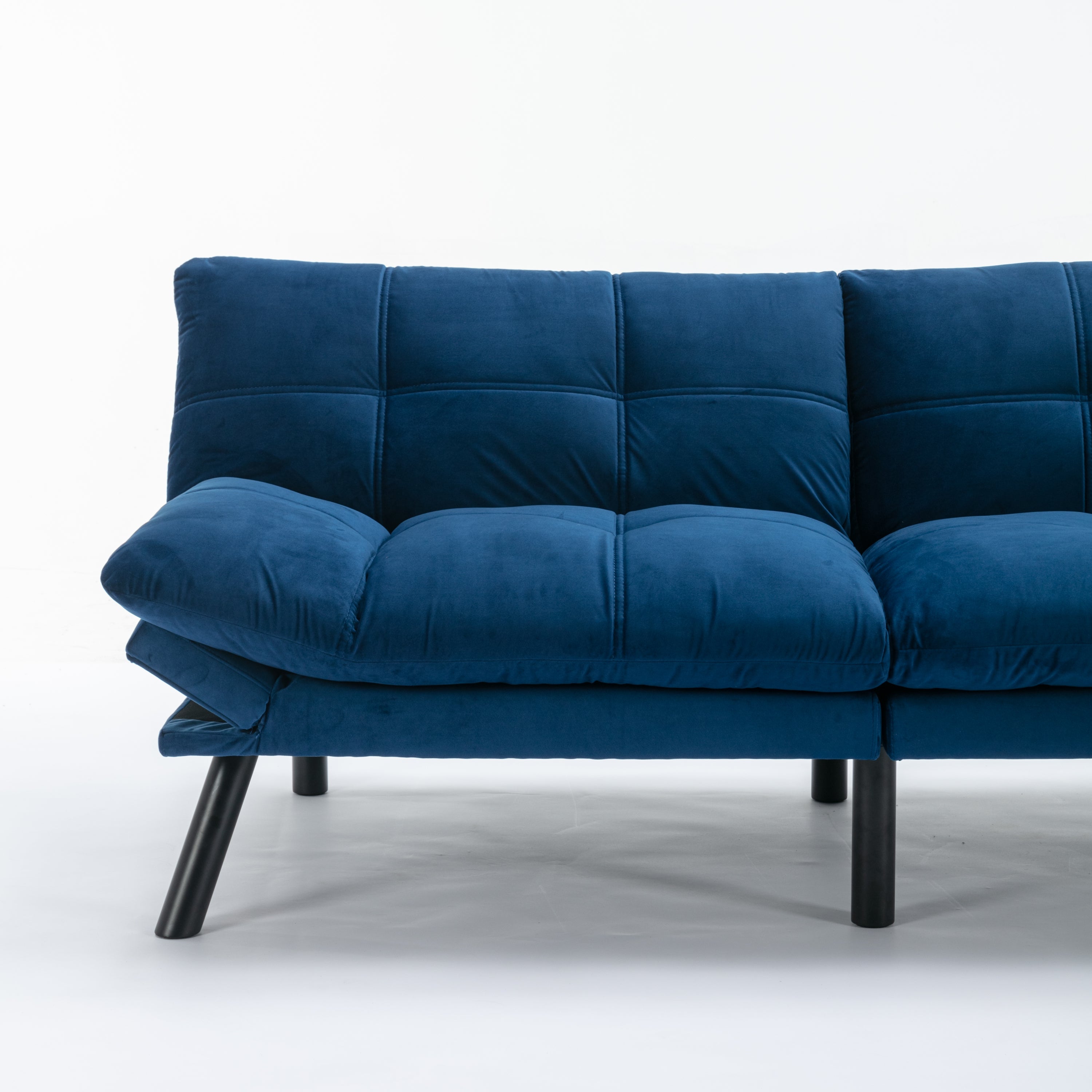 Navy Blue Convertible Folding Modern sofa Bed