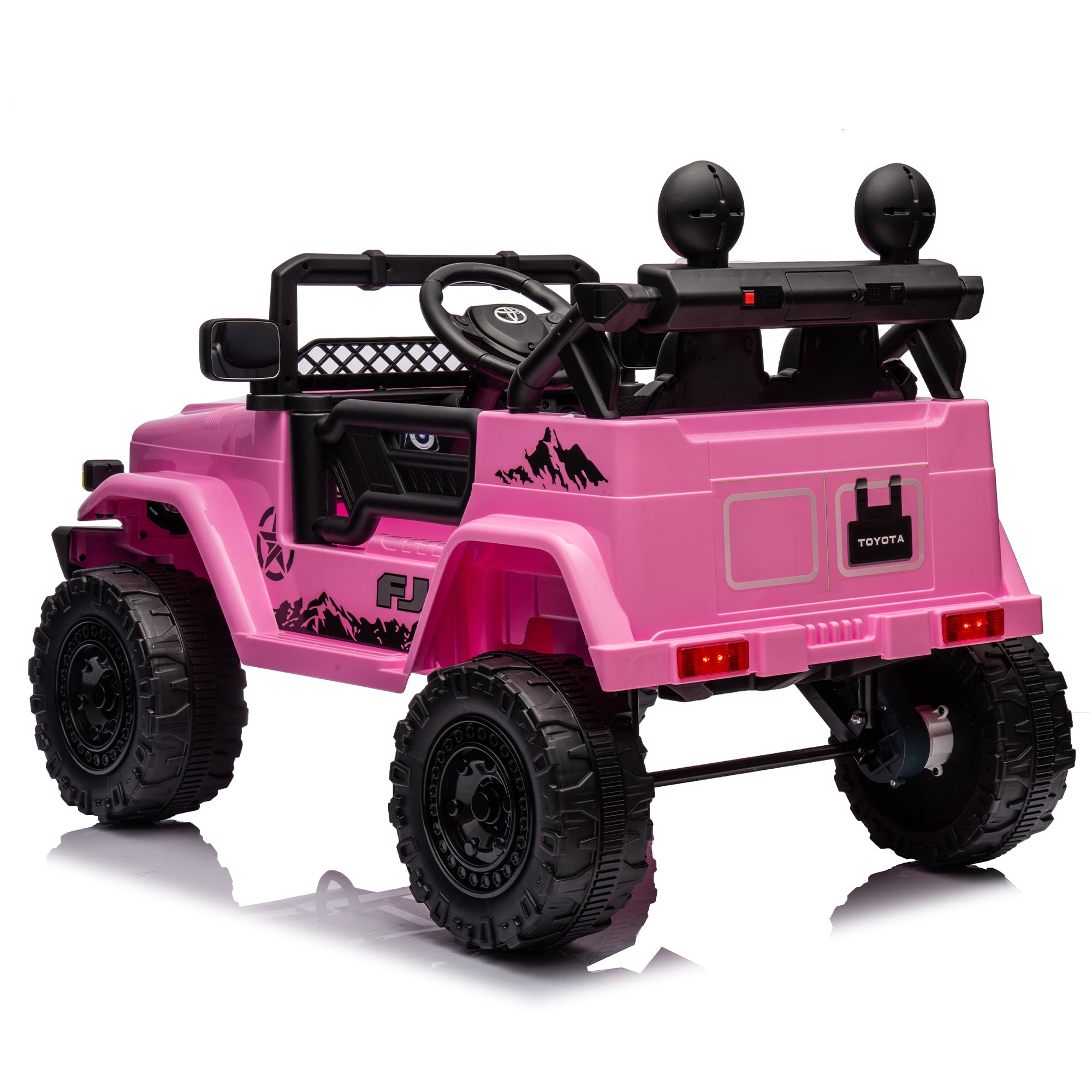 Licensed TOYOTA FJ Cruiser,12V Kids ride on car 2.4G W/Parents Remote Control,electric car for kids,Three speed adjustable,Power display, USB,MP3 ,Bluetooth,LED light,Three-point safety belt