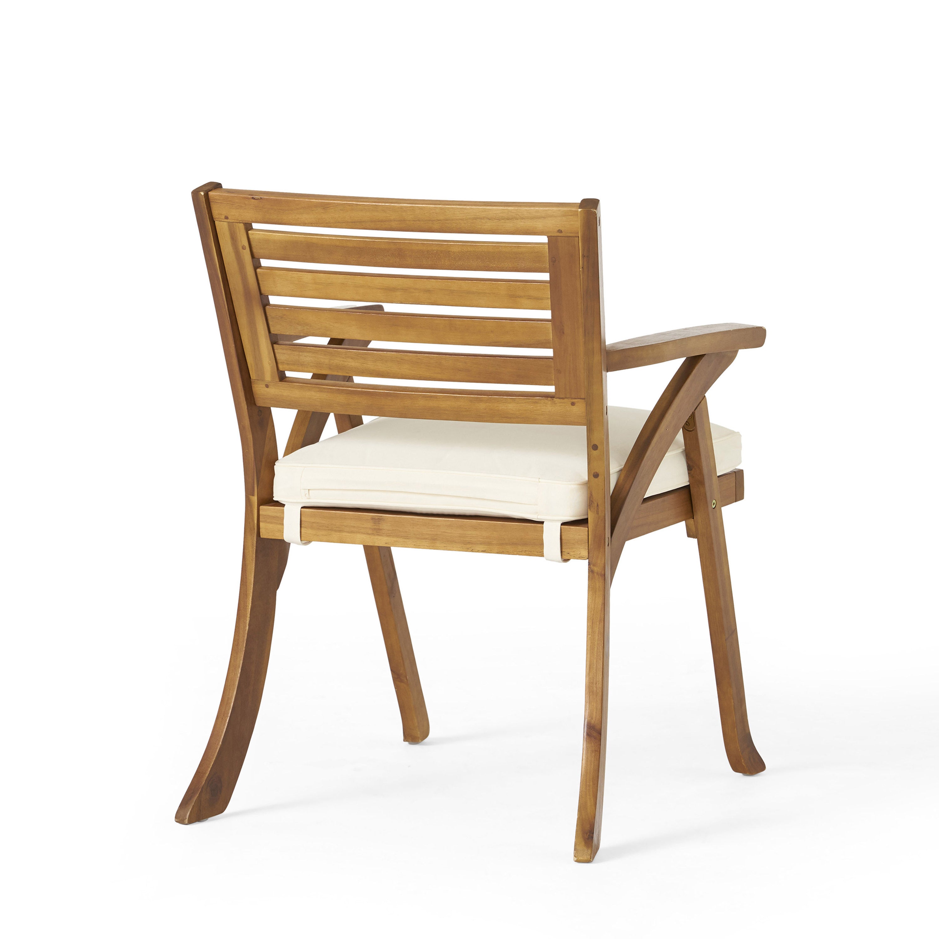 Outdoor Hermosa KD Wood Dining Chair (Set of 2)