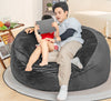 Bean Bag Chair: Giant 5' Memory Foam Furniture Bean Bag Chairs for Adults with Microfiber Cover - 5Ft