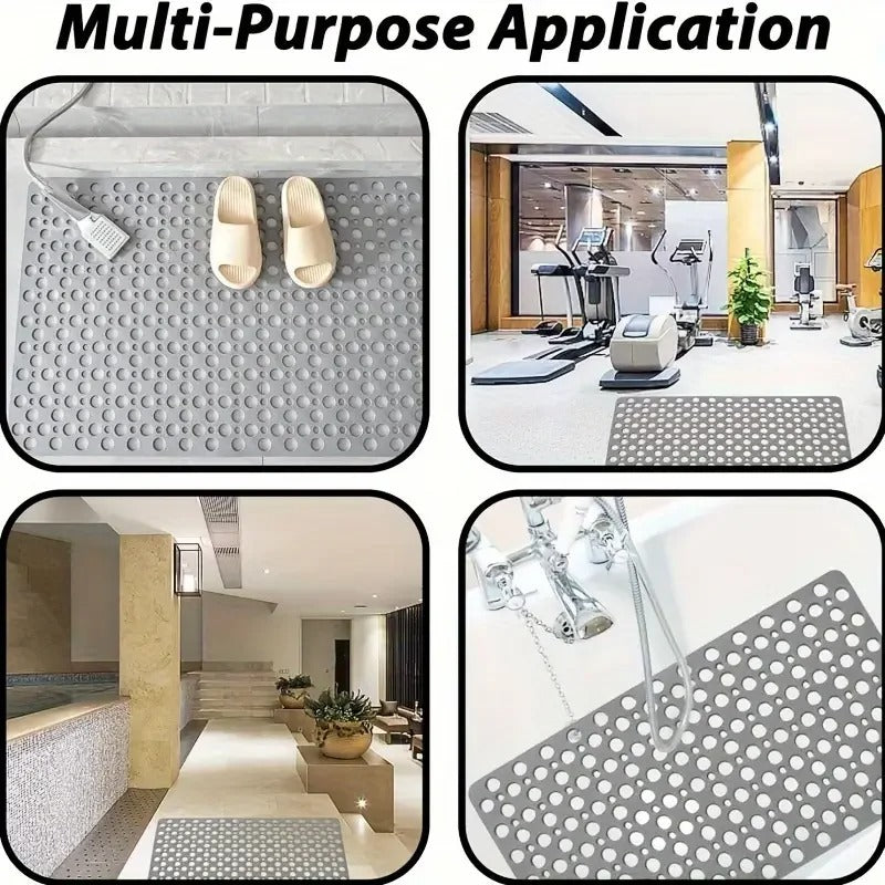Efforest Premium TPE Non-Slip Bathroom Mat with Suction Cups