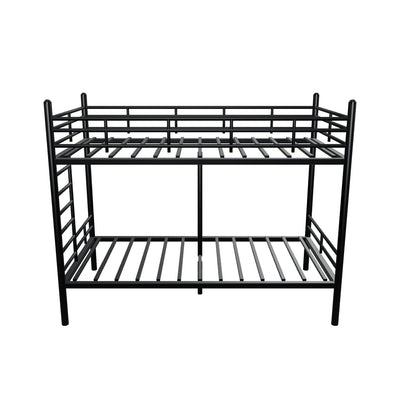 Twin Over Twin Convertible Metal Bunk Bed — interactive 3D model