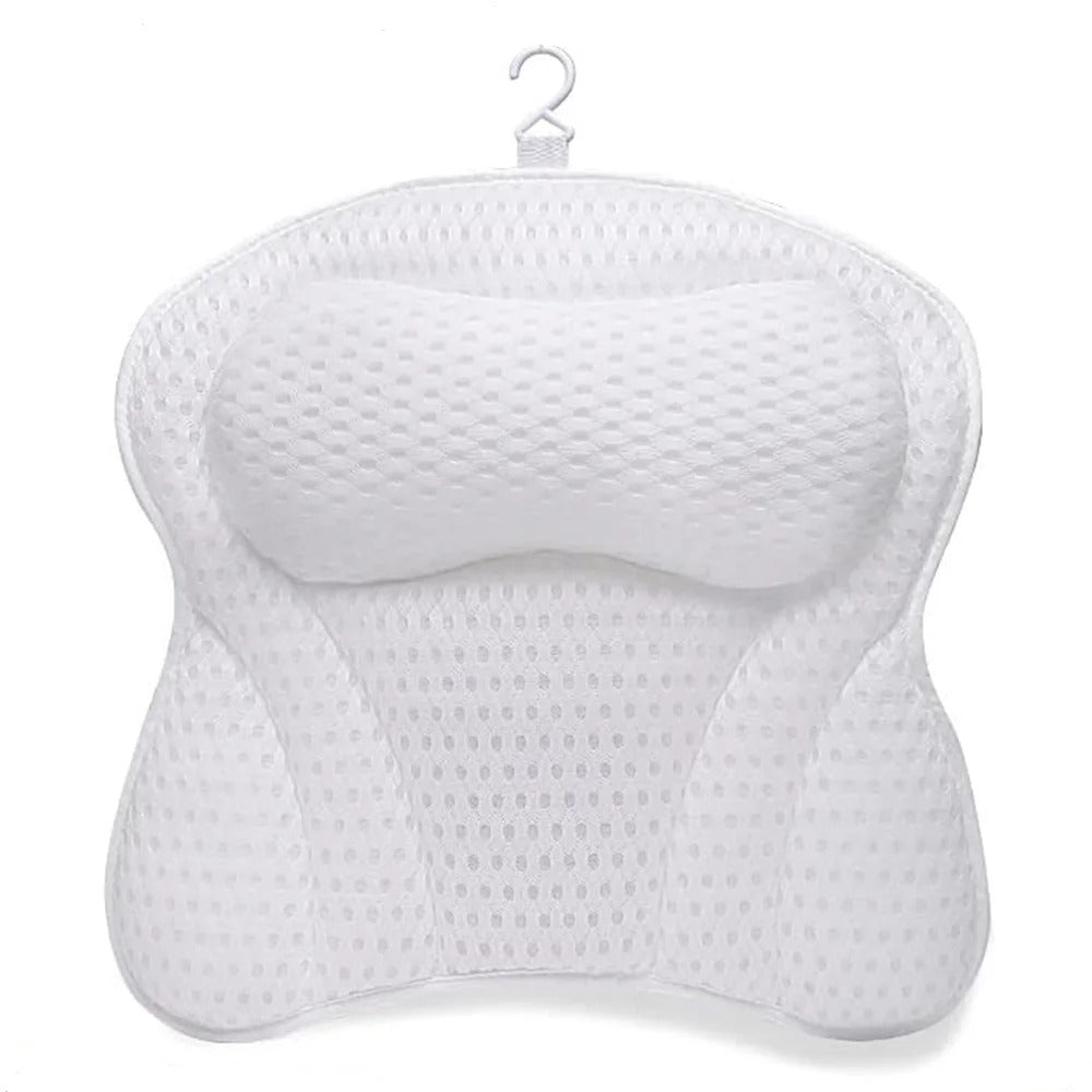 Efforest Luxurious 4D Butterfly Bath Pillow with 6 Suction Cups, Machine Washable, Quick Drying