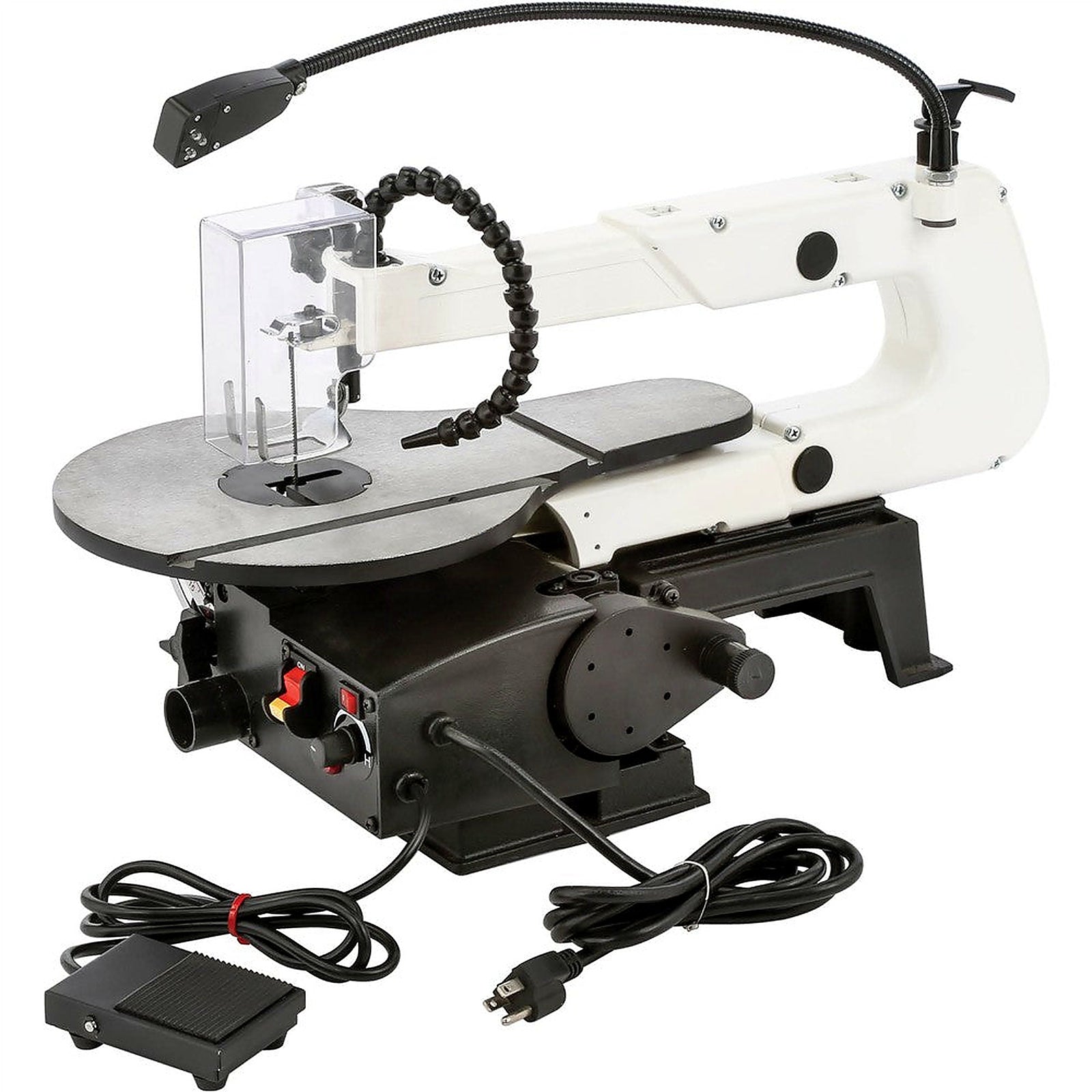 Shop Fox W1872 scroll saw front detail