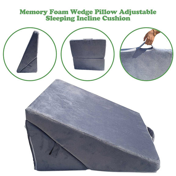 Bed Wedge Pillow for legs_Leg Elevation Pillow_Acid Reflux Pillow_Efforest Image