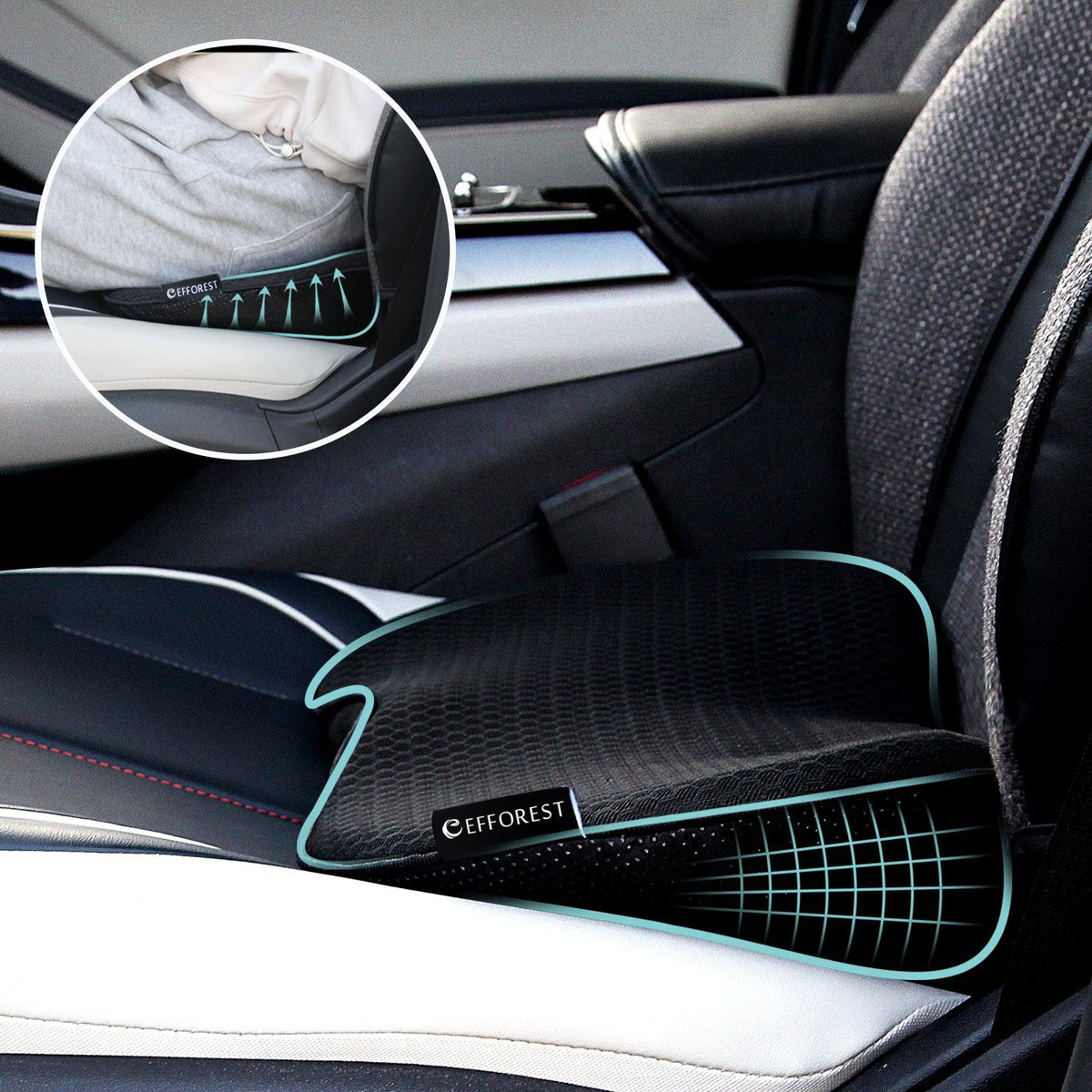 Car Seat Cushion Wedge Seat Cushions Butt Pad Improve Driving