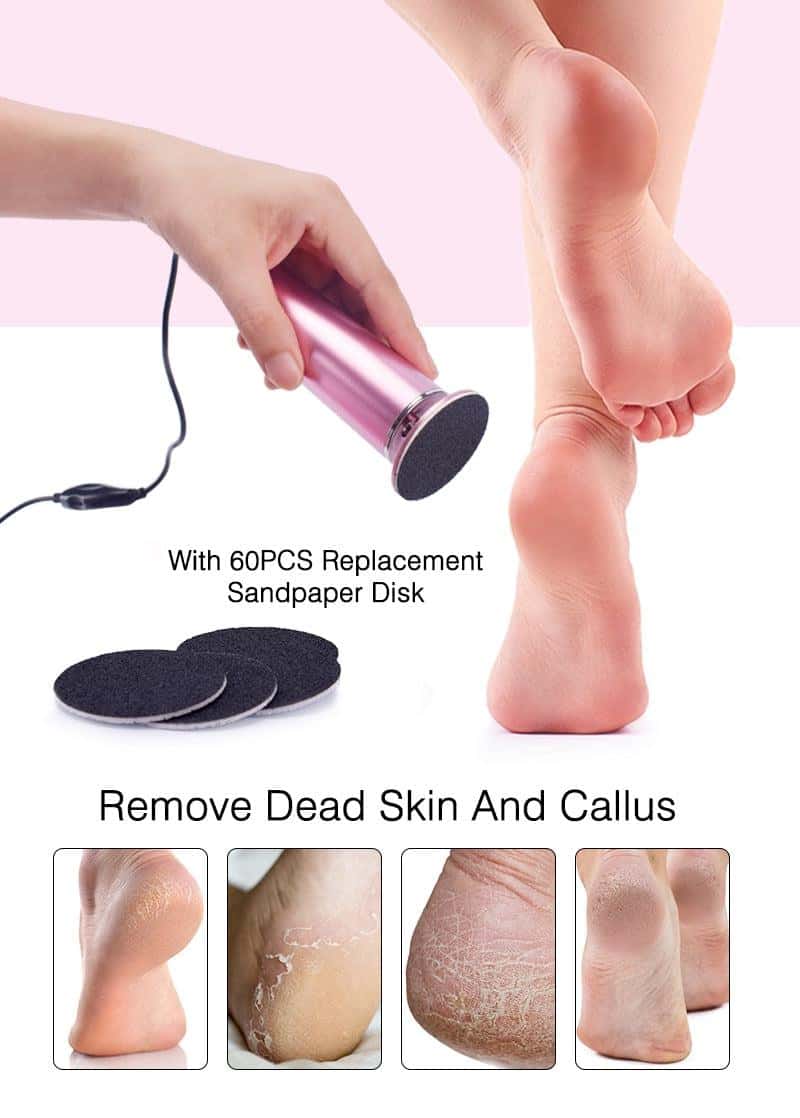 Callus Remover For Feet_Pedicure Tool to Remove Dead Skin From Feet_Efforest