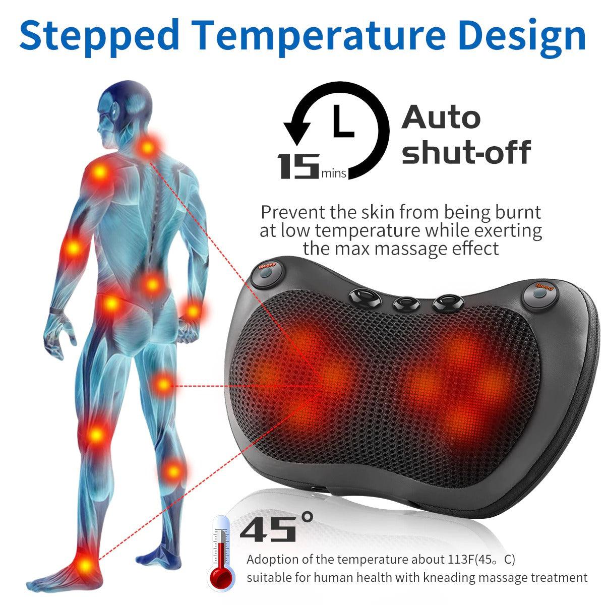 Infrared Heating Massager Pillow_EFFOREST